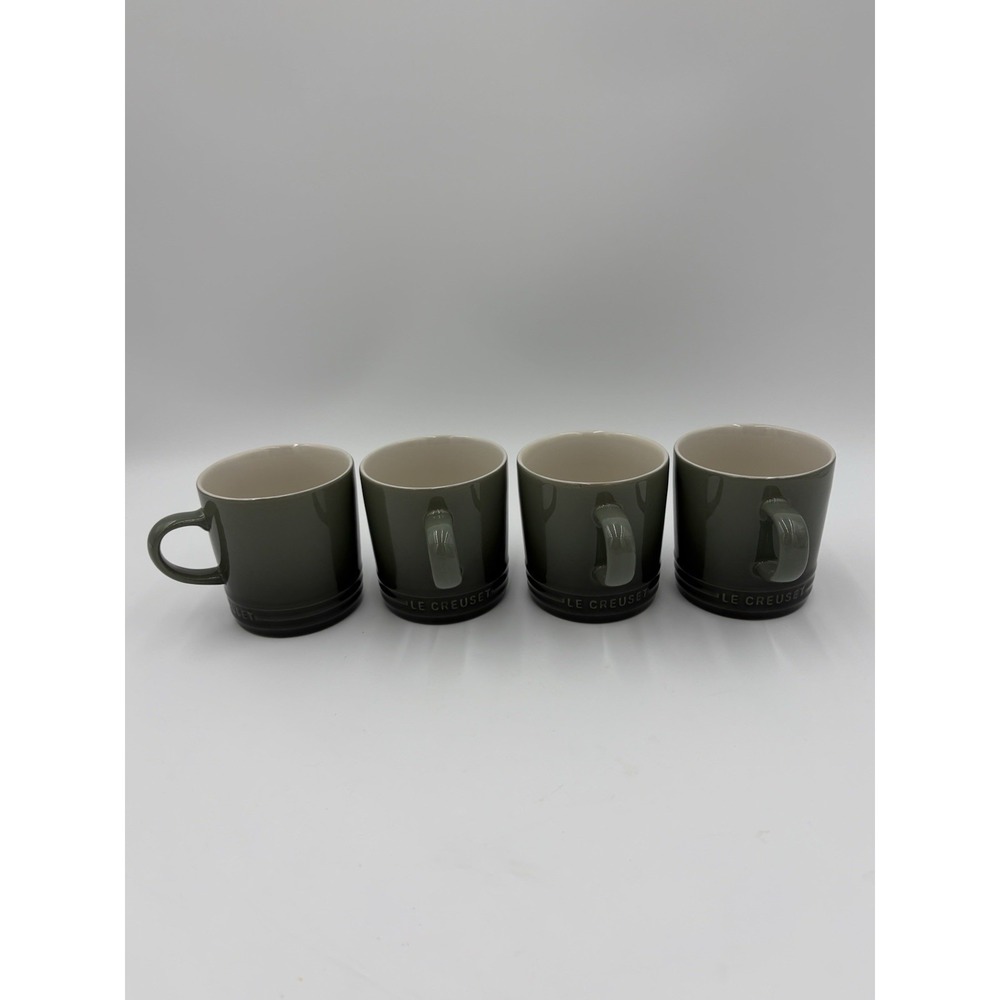 Le Creuset 350ml Coffee Mug Thyme Green x4 Second Choix